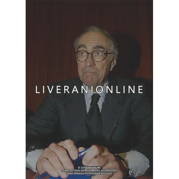 Milano 17 gennaio 2005 Riunione convocata dal presidente federale Carraro tra arbitri, presidenti, allenatorie e capitani delle societˆ di serie A e B nella foto: Carraro Franco foto Andry / Ag. Aldo Liverani