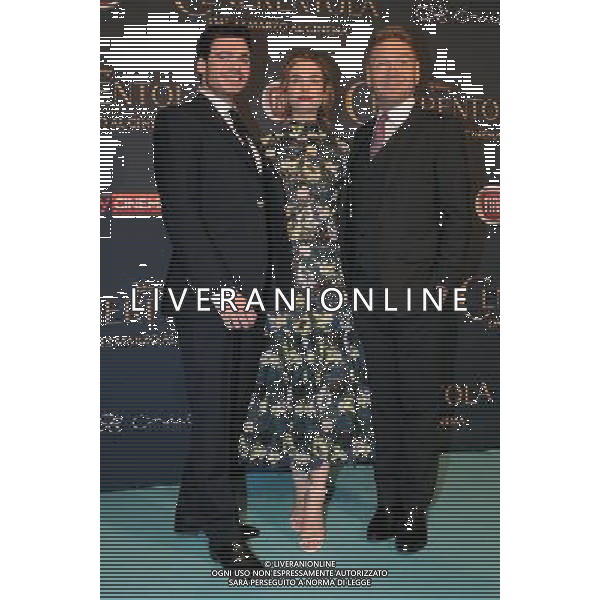 Anteprima - Red Carpet Film Cenerentola Milano - 18.02.2015 Nella Foto:Richard Madden, Kenneth Branagh, Lily James /Ph.Vitez-Ag. Aldo Liverani