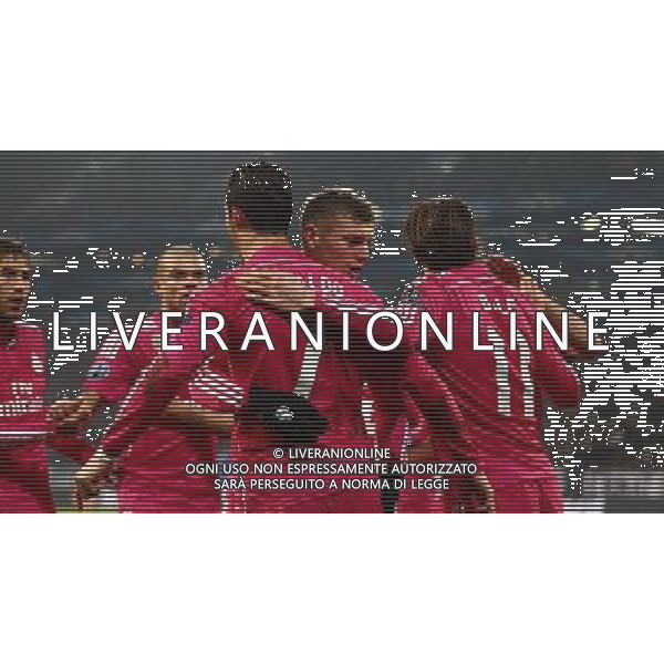 firo Fu§ball,Fussball, 18.02.2015 UEFA , UCL, Champions League Saison 2014/2015 Achtelfinale, 1/8-Finale, Hinspiel, FC Schalke 04 - Real Madrid Madrid, Cristiano Ronaldo, jubel, Torjubel, Jubeltraube mit Toni Kroos nach Tor zum 1-0 $worldrightsEs gelten unsere AGB, einsehbar auf www.firosportphoto.de copyright by firo sportphoto: Coesfelder Str. 207 D- 48249 DŸlmen www.firosportphoto.de mail@firosportphoto.de (V o l k s b a n k B o c h u m - W i t t e n ) BLZ.: 430 601 29 Kt. Nr.: 341 117 100 Tel: +49-2594 - 9916004 Fax: +49-2594 - 9916005 AG ALDO LIVERANI SAS ONLY ITALY