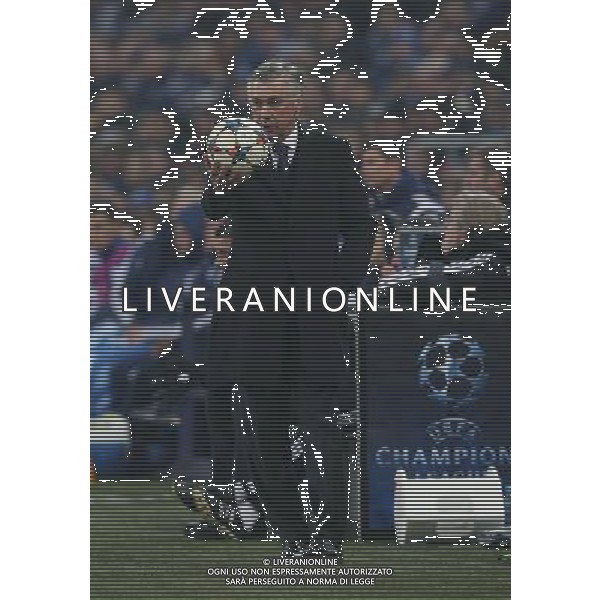 firo : 18.02.2015 Fu§ball, CL, Champions League, Saison 2014/2015, Achtelfinale, FC Schalke 04 - Real Madrid 0:2 Trainer Carlo ANCELOTTI, Real mit Ball $worldrights,Es gelten unsere AGB, einsehbar auf www.firosportphoto.de, copyright by firo sportphoto: Coesfelder Str. 207 D-48249 DŸlmen www.firosportphoto.de mail@firosportphoto.de (V o l k s b a n k B o c h u m - W i t t e n ) BLZ.: 430 601 29 Kt. Nr.: 341 117 100 Tel:Ê +49-2594-9916004 Fax:Ê+49-2594-9916005 AG ALDO LIVERANI SAS ONLY ITALY