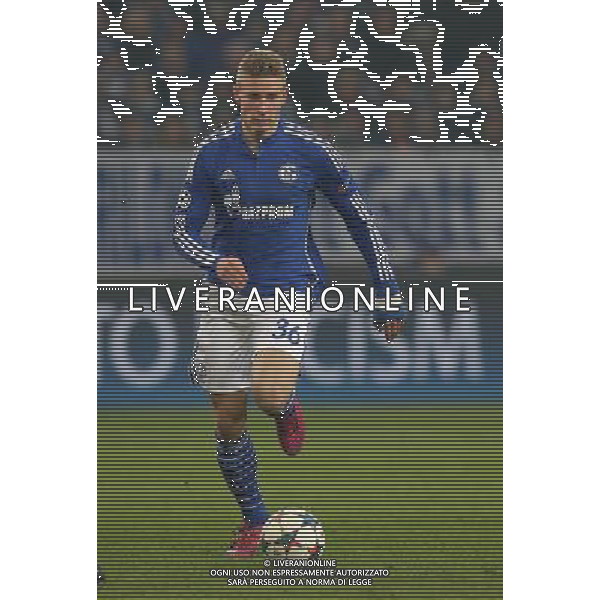 firo : 18.02.2015 Fu§ball, CL, Champions League, Saison 2014/2015, Achtelfinale, FC Schalke 04 - Real Madrid 0:2 Felix PLATTE, Schalke , Einzelaktion $worldrights,Es gelten unsere AGB, einsehbar auf www.firosportphoto.de, copyright by firo sportphoto: Coesfelder Str. 207 D-48249 DŸlmen www.firosportphoto.de mail@firosportphoto.de (V o l k s b a n k B o c h u m - W i t t e n ) BLZ.: 430 601 29 Kt. Nr.: 341 117 100 Tel:Ê +49-2594-9916004 Fax:Ê+49-2594-9916005 AG ALDO LIVERANI SAS ONLY ITALY
