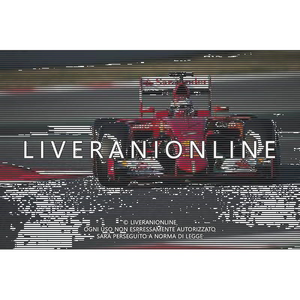 Kimi Raikkonen (FIN) Ferrari SF15-T. 19.02.2015. Formula One Testing, Day One, Barcelona, Spain. AG ALDO LIVERANI SAS ONLY ITALY