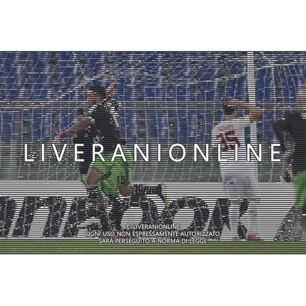 Roma - 19/02/2015 - Stadio Olimpico - Uefa Europa League 2014/2015 - andata sedicesimi - AS Roma vs Feyenoord - nella foto: esultanza di Colin Kazim Richards / Ph Fabrizio Corradetti - Ag. Aldo Liverani Sas