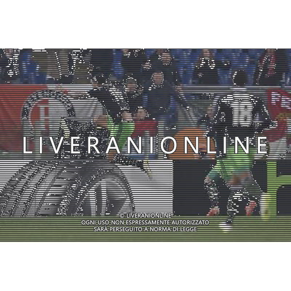 Roma - 19/02/2015 - Stadio Olimpico - Uefa Europa League 2014/2015 - andata sedicesimi - AS Roma vs Feyenoord - nella foto: esultanza di Colin Kazim Richards / Ph Fabrizio Corradetti - Ag. Aldo Liverani Sas