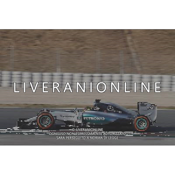 Pascal Wehrlein (GER) Mercedes AMG F1 W06 Reserve Driver. 19.02.2015. Formula One Testing, Day One, Barcelona, Spain. AG ALDO LIVERANI SAS ONLY ITALY