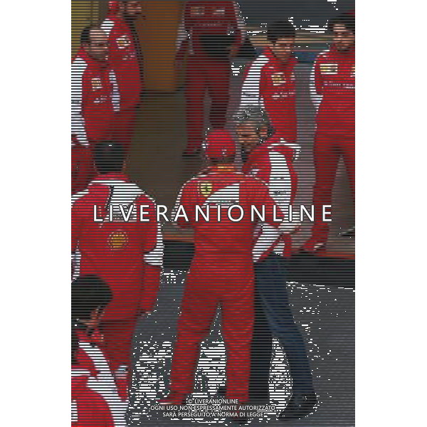 Kimi Raikkonen (FIN) Ferrari with Maurizio Arrivabene (ITA) Ferrari Team Principal. 19.02.2015. Formula One Testing, Day One, Barcelona, Spain. AG ALDO LIVERANI SAS ONLY ITALY