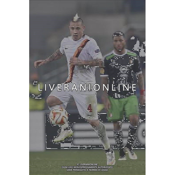Roma - 19/02/2015 - Stadio Olimpico - Uefa Europa League 2014/2015 - andata sedicesimi - AS Roma vs Feyenoord - nella foto: Radja Nainggolan / Ph Fabrizio Corradetti - Ag. Aldo Liverani Sas