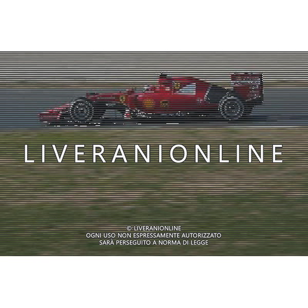 Kimi Raikkonen (FIN) Ferrari SF15-T. 20.02.2015. Formula One Testing, Day Two, Barcelona, Spain. AG ALDO LIVERANI SAS ONLY ITALY