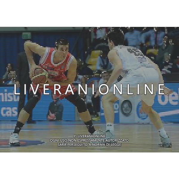 Beko Final Eight 2015 Quarti di Finale Desio (MB) - 20.02.2015 Grissin Bon Reggio Emilia-Dolomiti Aquila Basket Trento Nella Foto:cinciarini andrea-spanghero marco /Ph.Vitez-Ag. Aldo Liverani