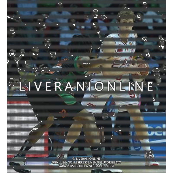 Beko Final Eight 2015 Quarti di Finale Desio (MB) - 20.02.2015 EA7 Armani Jeans Olimpia Milano-Sidigas Avellino Nella Foto:melli nicolo\' /Ph.Vitez-Ag. Aldo Liverani