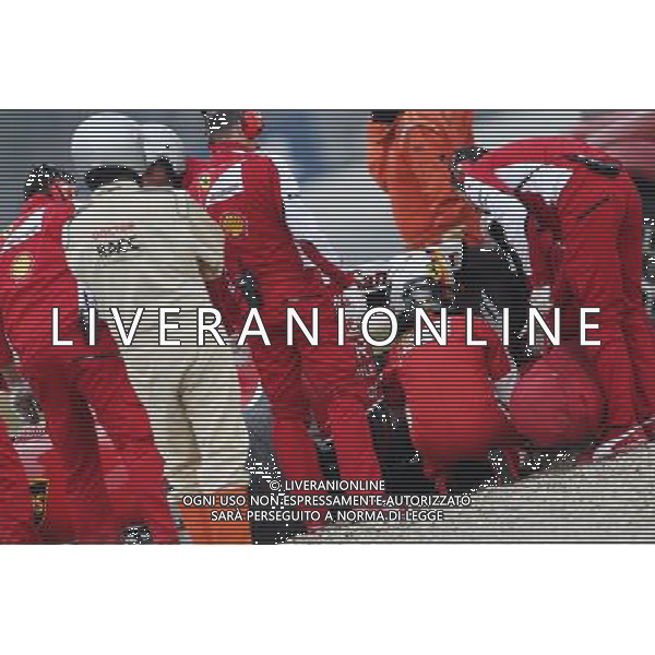 Sebastian Vettel (GER) Ferrari SF15-T spins off the circuit. 21.02.2015. Formula One Testing, Day Three, Barcelona, Spain. AG ALDO LIVERANI SAS ONLY ITALY