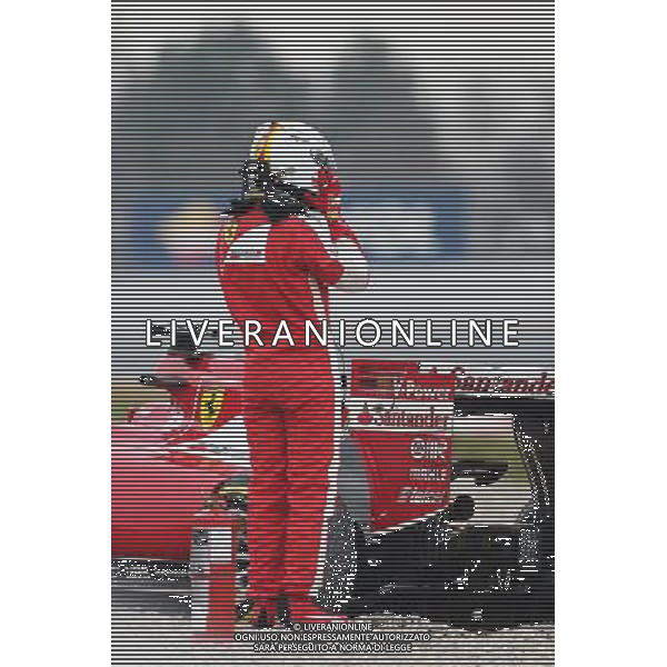 Sebastian Vettel (GER) Ferrari SF15-T spins off the circuit. 21.02.2015. Formula One Testing, Day Three, Barcelona, Spain. AG ALDO LIVERANI SAS ONLY ITALY