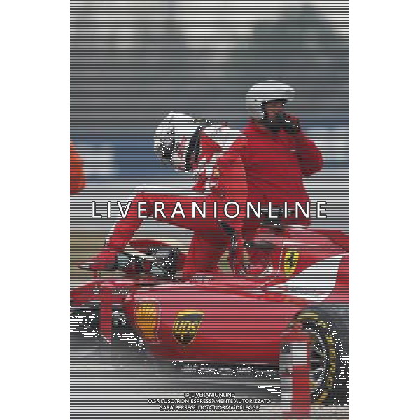 Sebastian Vettel (GER) Ferrari SF15-T spins off the circuit. 21.02.2015. Formula One Testing, Day Three, Barcelona, Spain. AG ALDO LIVERANI SAS ONLY ITALY