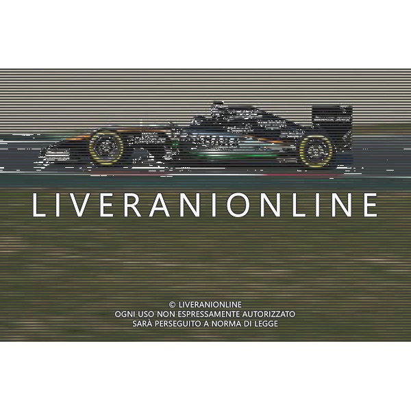 Sergio Perez (MEX) Sahara Force India F1 VJM07. 20.02.2015. Formula One Testing, Day Two, Barcelona, Spain. AG ALDO LIVERANI SAS ONLY ITALY
