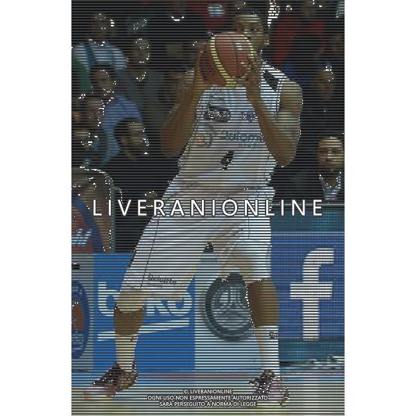Beko Final Eight 2015 Quarti di Finale Desio (MB) - 20.02.2015 Grissin Bon Reggio Emilia-Dolomiti Aquila Basket Trento Nella Foto:Sanders Jamarr /Ph.Vitez-Ag. Aldo Liverani