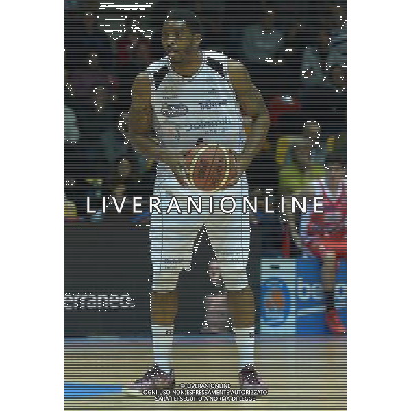 Beko Final Eight 2015 Quarti di Finale Desio (MB) - 20.02.2015 Grissin Bon Reggio Emilia-Dolomiti Aquila Basket Trento Nella Foto:Sanders Jamarr /Ph.Vitez-Ag. Aldo Liverani