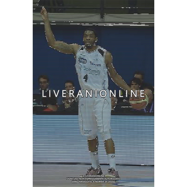 Beko Final Eight 2015 Quarti di Finale Desio (MB) - 20.02.2015 Grissin Bon Reggio Emilia-Dolomiti Aquila Basket Trento Nella Foto:Sanders Jamarr /Ph.Vitez-Ag. Aldo Liverani
