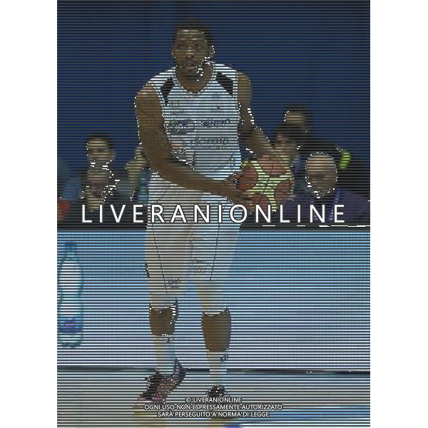 Beko Final Eight 2015 Quarti di Finale Desio (MB) - 20.02.2015 Grissin Bon Reggio Emilia-Dolomiti Aquila Basket Trento Nella Foto:Sanders Jamarr /Ph.Vitez-Ag. Aldo Liverani