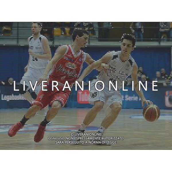 Beko Final Eight 2015 Quarti di Finale Desio (MB) - 20.02.2015 Grissin Bon Reggio Emilia-Dolomiti Aquila Basket Trento Nella Foto:Spanghero Marco-Mussini Federico /Ph.Vitez-Ag. Aldo Liverani