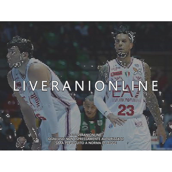 Beko Final Eight 2015 Quarti di Finale Desio (MB) - 20.02.2015 EA7 Armani Jeans Olimpia Milano-Sidigas Avellino Nella Foto:Hackett Daniel-Gentile Alessandro /Ph.Vitez-Ag. Aldo Liverani