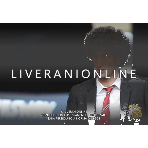 Manchester United\'s Marouane Fellaini arrives at the liberty stadium Photographer Ashley Crowden/CameraSport Football - Barclays Premiership - Swansea City v Manchester United - Saturday 21st February 2015 - Liberty Stadium - Swansea © CameraSport - 43 Linden Ave. Countesthorpe. Leicester. England. LE8 5PG - Tel: +44 (0) 116 277 4147 - admin@camerasport.com - www.camerasport.com AG ALDO LIVERANI SAS ONLY ITALY