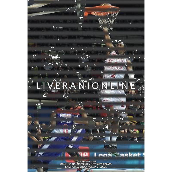 Beko Final Eight 2015 Semifinali Desio (MB) - 21.02.2015 EA7 Armani Jeans Olimpia Milano-Enel Brindisi Nella Foto:brooks marshon /Ph.Vitez-Ag. Aldo Liverani