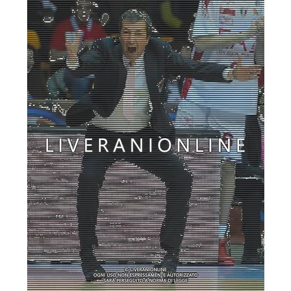 Beko Final Eight 2015 Semifinali Desio (MB) - 21.02.2015 EA7 Armani Jeans Olimpia Milano-Enel Brindisi Nella Foto:luca banchi /Ph.Vitez-Ag. Aldo Liverani