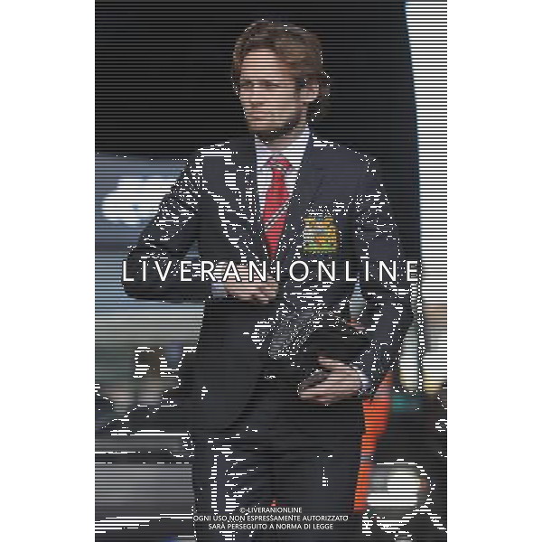 Manchester United\'s Daley Blind arrives at the liberty stadium Photographer Ashley Crowden/CameraSport Football - Barclays Premiership - Swansea City v Manchester United - Saturday 21st February 2015 - Liberty Stadium - Swansea Â© CameraSport - 43 Linden Ave. Countesthorpe. Leicester. England. LE8 5PG - Tel: +44 (0) 116 277 4147 - admin@camerasport.com - www.camerasport.com