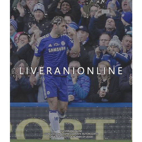 Chelsea\'s Branislav Ivanovic celebrates scoring his sides first goal Photographer Craig Mercer/CameraSport Football - Barclays Premiership - Chelsea v Burnley - Saturday 21st February 2015 - Stamford Bridge - London © CameraSport - 43 Linden Ave. Countesthorpe. Leicester. England. LE8 5PG - Tel: +44 (0) 116 277 4147 - admin@camerasport.com - www.camerasport.com AG ALDO LIVERANI SAS ONLY ITALY
