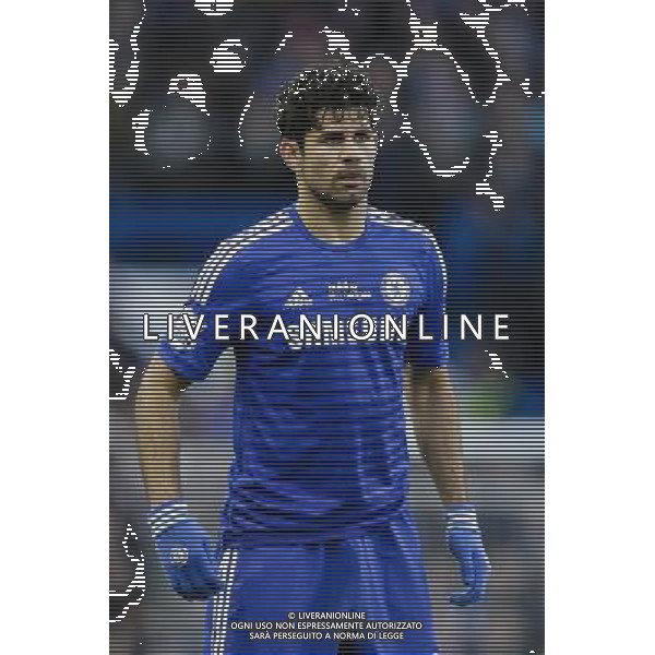Chelsea\'s Diego Costa during today\'s match Photographer Craig Mercer/CameraSport Football - Barclays Premiership - Chelsea v Burnley - Saturday 21st February 2015 - Stamford Bridge - London © CameraSport - 43 Linden Ave. Countesthorpe. Leicester. England. LE8 5PG - Tel: +44 (0) 116 277 4147 - admin@camerasport.com - www.camerasport.com AG ALDO LIVERANI SAS ONLY ITALY