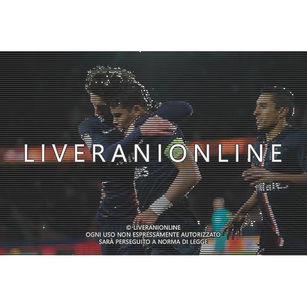 Adrien RABIOT / Thiago SILVA - 21.02.2015 - PSG / Toulouse - 26eme journee de Ligue1 Photo : Johnny Fidelin / Icon Sport AG ALDO LIVERANI SAS ONLY ITALY *** Local Caption ***