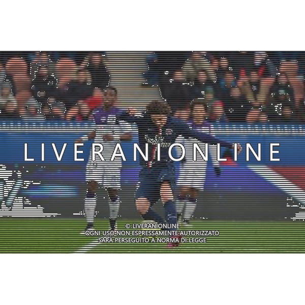 But Adrien RABIOT - 21.02.2015 - PSG / Toulouse - 26eme journee de Ligue1 Photo : Winterpress / Icon Sport AG ALDO LIVERANI SAS ONLY ITALY *** Local Caption ***