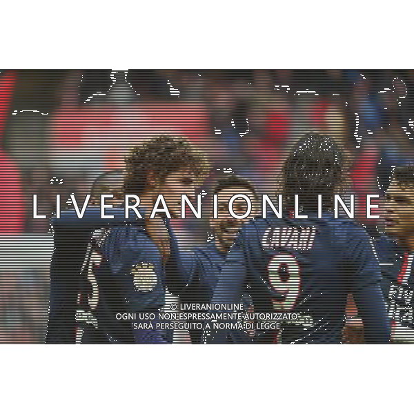 Joie Adrien RABIOT - 21.02.2015 - PSG / Toulouse - 26eme journee de Ligue1 Photo : Winterpress / Icon Sport AG ALDO LIVERANI SAS ONLY ITALY *** Local Caption ***