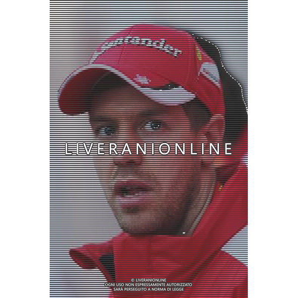 Sebastian Vettel (GER) Ferrari with the media. 21.02.2015. Formula One Testing, Day Three, Barcelona, Spain. AG ALDO LIVERANI SAS ONLY ITALY