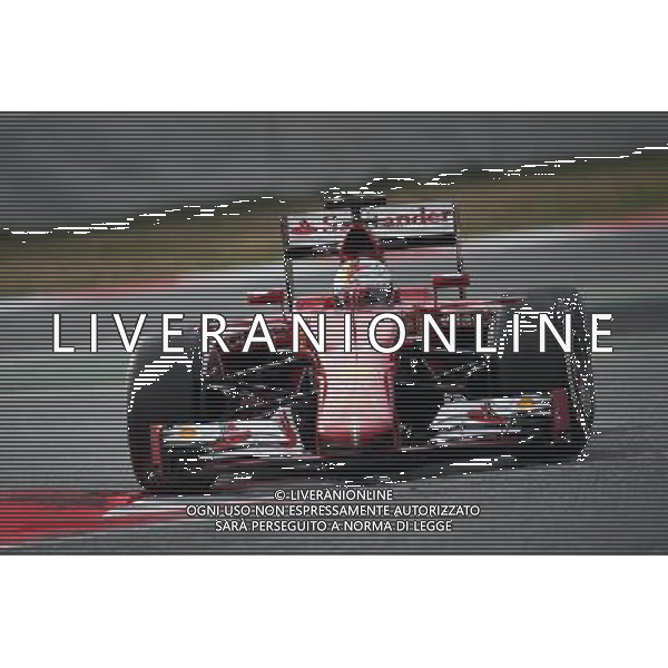 Sebastian Vettel (GER) Ferrari SF15-T. 21.02.2015. Formula One Testing, Day Three, Barcelona, Spain. AG ALDO LIVERANI SAS ONLY ITALY