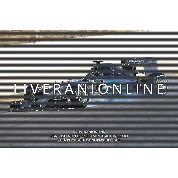 Nico Rosberg (GER) Mercedes AMG F1 W06 spins off the circuit. 22.02.2015. Formula One Testing, Day Four, Barcelona, Spain. AG ALDO LIVERANI SAS ONLY ITALY