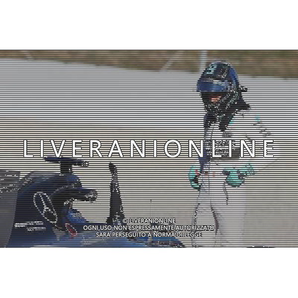 Nico Rosberg (GER) Mercedes AMG F1 W06 spins off the circuit. 22.02.2015. Formula One Testing, Day Four, Barcelona, Spain. AG ALDO LIVERANI SAS ONLY ITALY