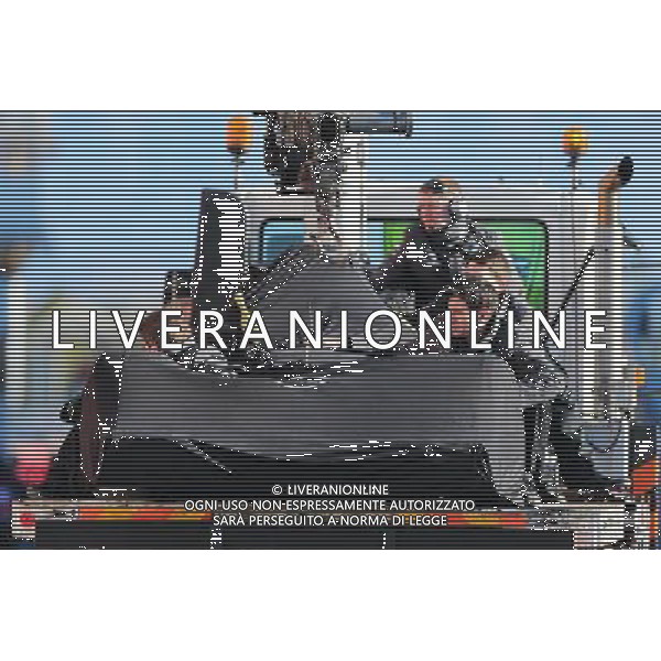 The Mercedes AMG F1 W06 of Nico Rosberg (GER) Mercedes AMG F1 is recovered back to the pits on the back of a truck. 22.02.2015. Formula One Testing, Day Four, Barcelona, Spain. AG ALDO LIVERANI SAS ONLY ITALY