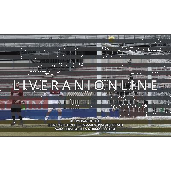Campionato di Calcio Lega Pro Girone B 2014/2015 26 Giornata Piacenza - 22.02.2015 Pro Piacenza-Reggiana Nella Foto:spano\' colpisce la traversa /Ph.Vitez-Ag. Aldo Liverani