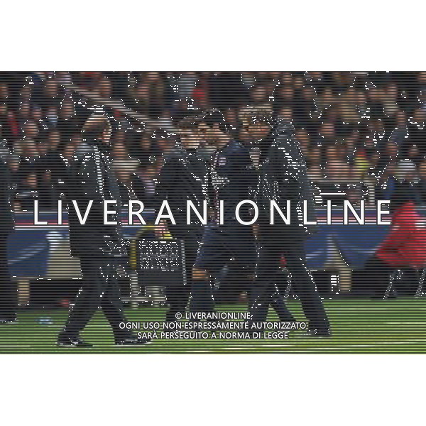 Javier PASTORE / Laurent BLANC - 21.02.2015 - Paris Saint Germain / Toulouse - 26eme journee de Ligue 1 Photo : Johnny Fidelin / Icon Sport /Agenzia Aldo Liverani sas - ITALY ONLY - EDITORIAL USE ONLY