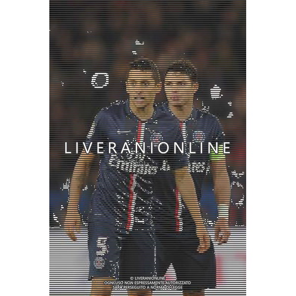 MARQUINHOS / Thiago SILVA - 21.02.2015 - Paris Saint Germain / Toulouse - 26eme journee de Ligue 1 Photo : Johnny Fidelin / Icon Sport /Agenzia Aldo Liverani sas - ITALY ONLY - EDITORIAL USE ONLY