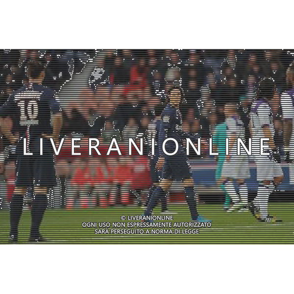 Zlatan IBRAHIMOVIC / Edinson CAVANI - 21.02.2015 - Paris Saint Germain / Toulouse - 26eme journee de Ligue 1 Photo : Johnny Fidelin / Icon Sport /Agenzia Aldo Liverani sas - ITALY ONLY - EDITORIAL USE ONLY