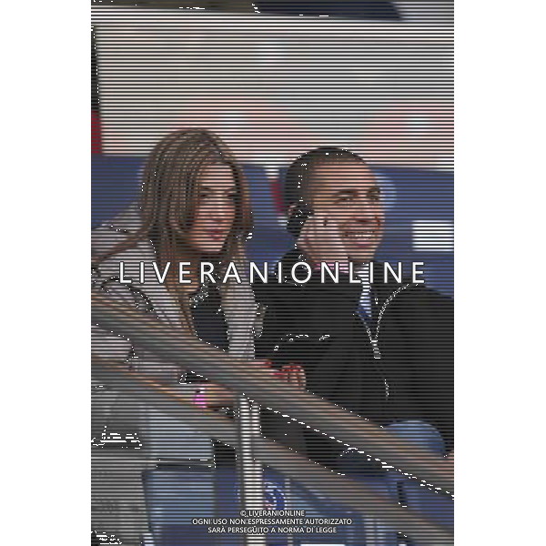 David TREZEGUET et sa compagne - 21.02.2015 - Paris Saint Germain / Toulouse - 26eme journee de Ligue 1 Photo : Johnny Fidelin / Icon Sport /Agenzia Aldo Liverani sas - ITALY ONLY - EDITORIAL USE ONLY
