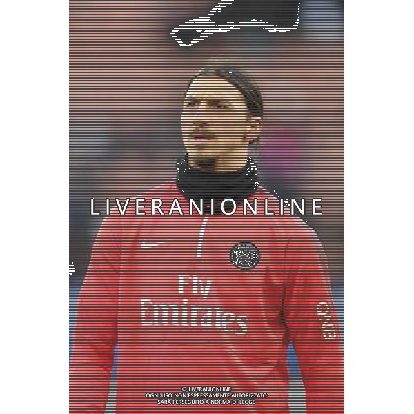 Zlatan IBRAHIMOVIC - 21.02.2015 - Paris Saint Germain / Toulouse - 26eme journee de Ligue 1 Photo : Johnny Fidelin / Icon Sport /Agenzia Aldo Liverani sas - ITALY ONLY - EDITORIAL USE ONLY