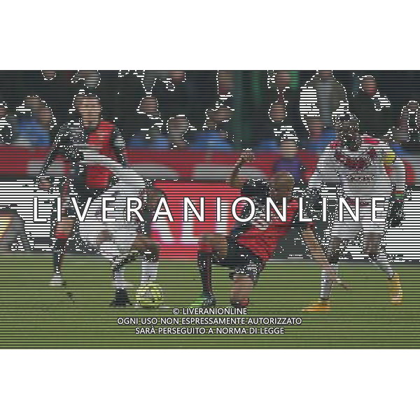 Gelson FERNANDES / Maxime POUNDJE - 21.02.2015 - Rennes / Bordeaux - 26eme journee de Ligue1 Photo : Vincent Michel / Icon Sport /Agenzia Aldo Liverani sas - ITALY ONLY - EDITORIAL USE ONLY *** Local Caption ***