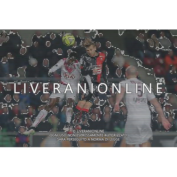 Pedro HENRIQUE / Maxime POUDJE - 21.02.2015 - Rennes / Bordeaux - 26eme journee de Ligue1 Photo : Vincent Michel / Icon Sport /Agenzia Aldo Liverani sas - ITALY ONLY - EDITORIAL USE ONLY *** Local Caption ***