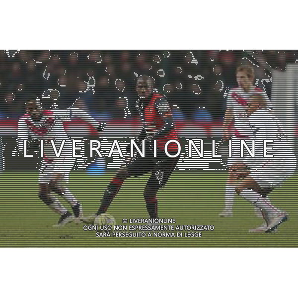 Abdoulaye DOUCOURE / Nicolas MAURICE BELAY - 21.02.2015 - Rennes / Bordeaux - 26eme journee de Ligue1 Photo : Vincent Michel / Icon Sport /Agenzia Aldo Liverani sas - ITALY ONLY - EDITORIAL USE ONLY *** Local Caption ***