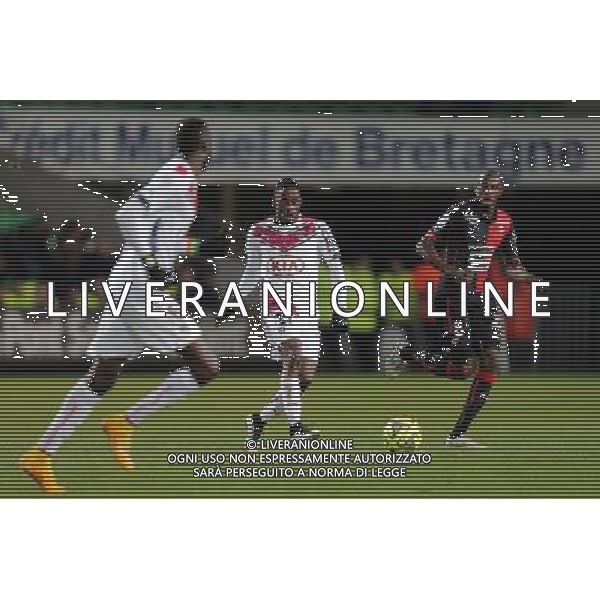 Andre BIYOGO POKO - 21.02.2015 - Rennes / Bordeaux - 26eme journee de Ligue1 Photo : Vincent Michel / Icon Sport /Agenzia Aldo Liverani sas - ITALY ONLY - EDITORIAL USE ONLY *** Local Caption ***