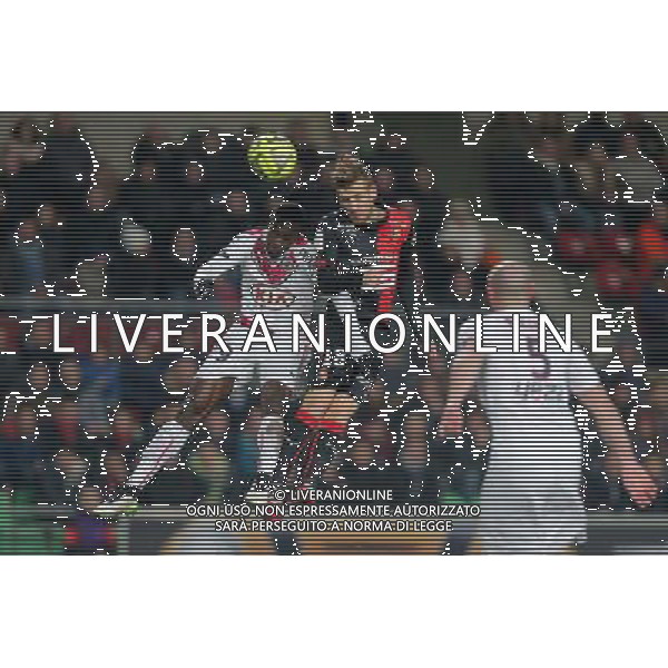 Maxime POUNDJE / Pedro HENRIQUE - 21.02.2015 - Rennes / Bordeaux - 26eme journee de Ligue1 Photo : Vincent Michel / Icon Sport /Agenzia Aldo Liverani sas - ITALY ONLY - EDITORIAL USE ONLY *** Local Caption ***
