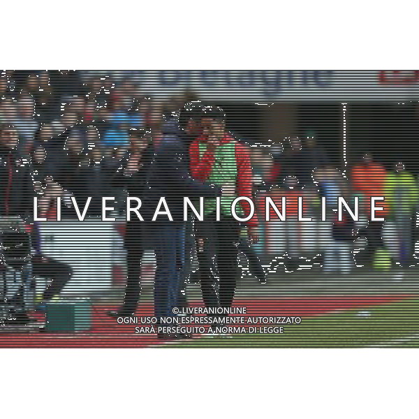 Willy SAGNOL / Steven MOREIRA - 21.02.2015 - Rennes / Bordeaux - 26eme journee de Ligue1 Photo : Vincent Michel / Icon Sport /Agenzia Aldo Liverani sas - ITALY ONLY - EDITORIAL USE ONLY *** Local Caption ***
